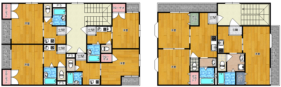 アメニティ関目　間取6パターン